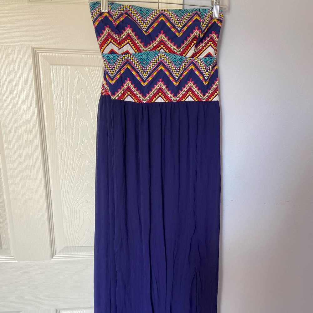 Blue maxi dress